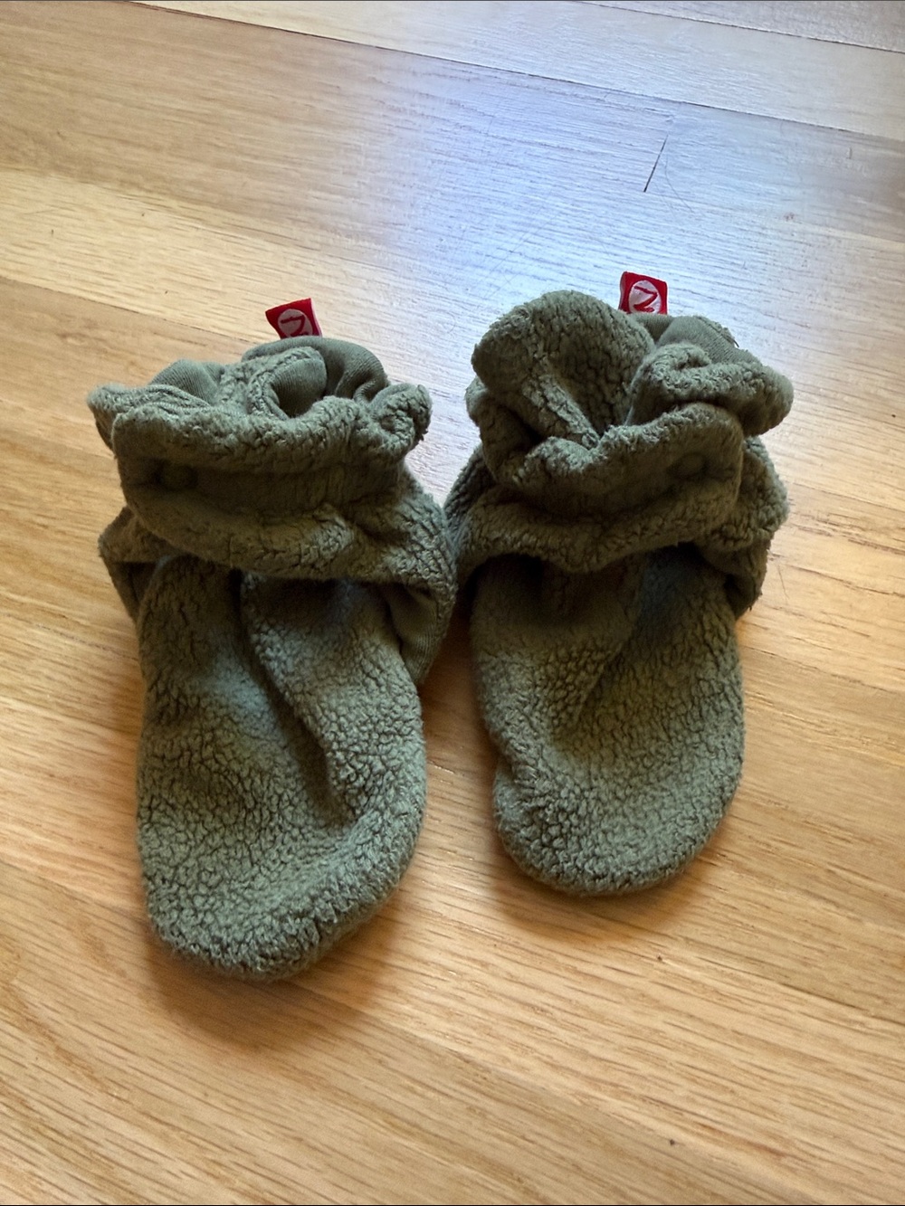 Zutano Cozie Fleece Gripper Bootie Sz 24 Mo